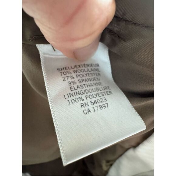 Banana republic grey wide leg Martin fit wool blend pants sz 8 - Picture 7 of 8